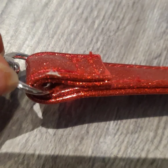 Lux de Ville Spider Web Red and Black Crossbody Bag - Picture 10 of 12